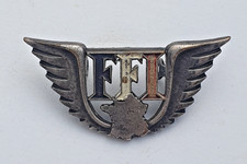 Insigne FFI, metal argenté peint, matriculé, Arthus Bertrand Paris