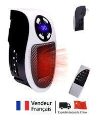 Chauffage Radiateur Soufflant d' Appoint 350W Prise Mural Céramique Télécommande
