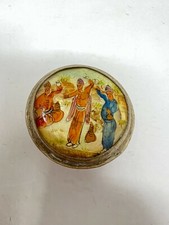 Boite Pilulier Nacre Peinte