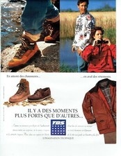 Publicité Advertising 420  1995  TBS  vetements sport chaussures 