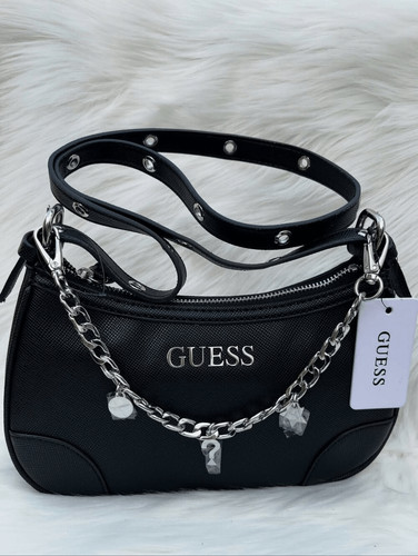 Guess chain shoulder handbag - guess,