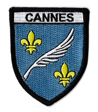 Patche Cannes écusson brodé blason Cannois patch thermocollant ville France