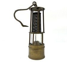 Ancienne Lampe De Mineur En