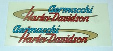 Adhésifs Logo Réservoir Aermacchi Harley Davidson Aile Rouge 175 1957 AD660002