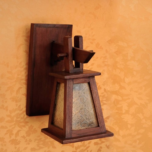 Lampe murale bois - lampe,