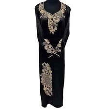 Marocain Femme Noir Vert Bleu