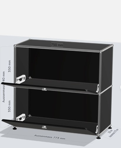 Buffet usm haller noir - buffet, 2