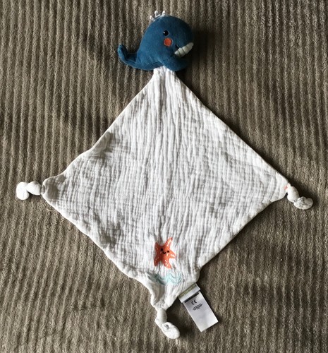 Doudou baleine bleue - baleine, lange