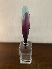 Carafe à whisky Hilton et Mc Connico modèle plume cristal Daum France