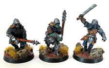 GW - Lotr - Hobbit - Mesbg - Pro painted squad of 3 Mordor Uruk Hai  ( metal )