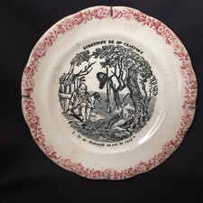 ASSIETTE PARLANTE XIXème