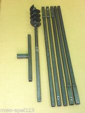 120 6 metres tarière à main perceuse de puits Tariere Auger Drill foret