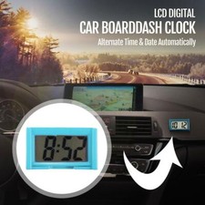 Horloge électronique pour voiture, horloge adhésive pour véhicule avec grand écr