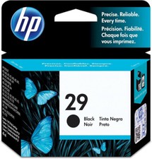 Cartouche d'encre authentique HP 29 Noir 51629AE pour imprimante Hewlett-Packard