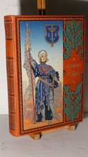 ¨PERCALINE ROMANTIQUE "JEANNE D ARC " RELIURE SIGNEE ENGEL 33 GRAVURES EDIT 1920
