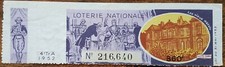 Billet de loterie nationale 1952 4e tranche série A - Les vieux hôtels BIRON 