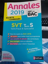 ANNALES 2019 - ABC DU BAC (Terminale S) : SVT (Spécifique et spécialité)