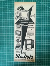 266 Publicité ancienne 1950 téléviseur Radio électrophone Radiola