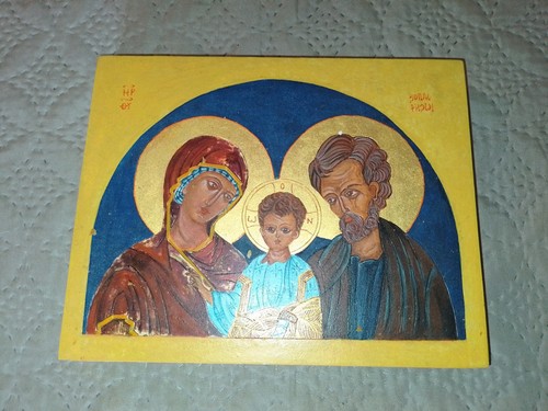 Icone sainte famille 23x18x3 - icone,