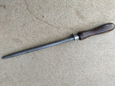 Fusil à aiguiser 33 CM  ancien / inscription FISCHER ACIER EXTRA