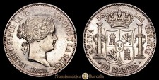 Isabel II 10 Reales (12,91 gramosg) 1860 Madrid CAL-537 EBC/EBC+