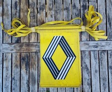 banderole publicitaire de concessionnaire RENAULT 1970's en plastique souple