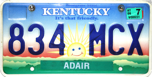 Kentucky sonne plaque - sonne,