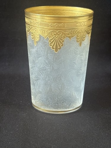 Verre givré doré - verre,