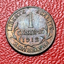 #4225 -RARE - 1 centime 1912