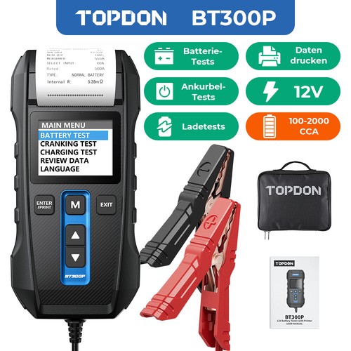 Topdon bt300p testeur - bt300p,