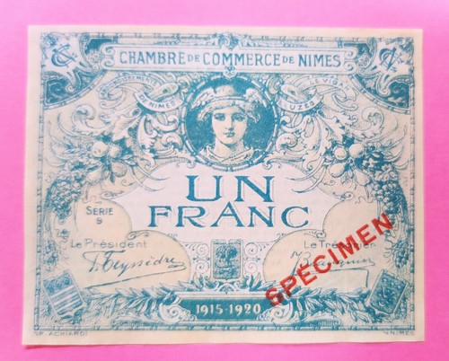 Necessite franc specimen - franc,
