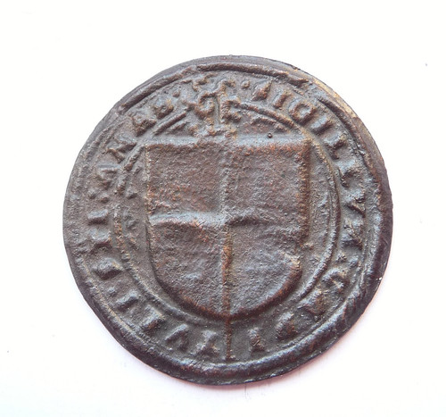 Empreinte sceau medieval à - de,