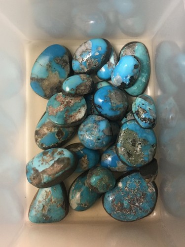 Vintage turquoise cabochon - turquoise,