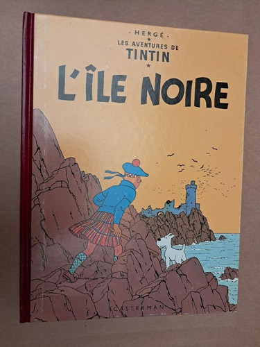 Tintin île noire - l'île, fac-simile