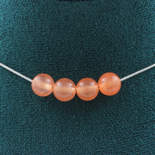 Collier perles calcédoine - perles,