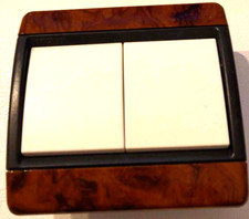 legrand interrupteur Double Va et Vient Club Arnould 65002 marron blanc