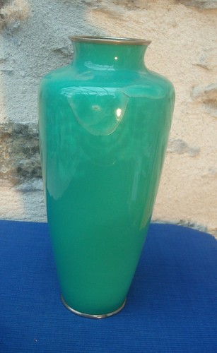 V61 vase emaillé cloisonné - v61,