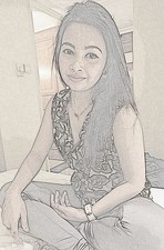 COULEUR Lot 12 Photos Charme Pinup Artistique Art Femme 7087 ASIAN ANA / COUPLE