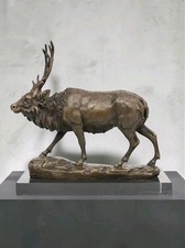 Superbe sculpture CERF en