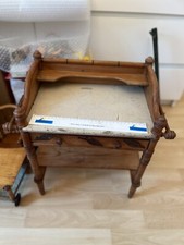 Jouet Ancien Table  De Toilette Enfant  Bois XIX Ème