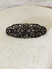 broche antique art déco argent sterling et marcassites