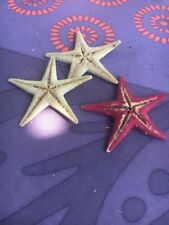 Lot De 3 Anciennes Étoiles De Mer Deco Noël Crèche