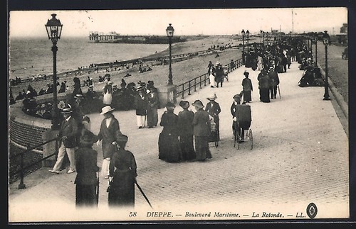 Cpa dieppe boulevard - cpa, dieppe,