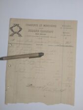 Facture Charpente Menuiserie DODARD  St Hilaire du Harcouet 1888