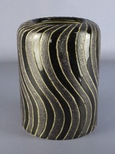 Pot Terre Cuite Émail Noir Et