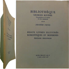 Bibliothèque Georges Rivière 2e partie 1968 illustrés romantiques & modernes EO