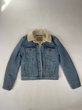 veste jeans sherpa levis xs polaire vintage