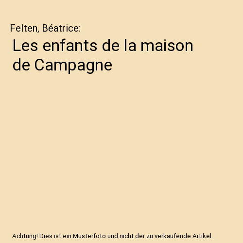 Les enfants maison de - les, la