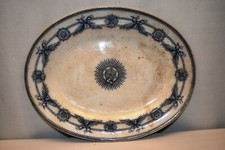 Ancien 19Th Siècle Large Wedgewood & Co.Service Plateau Indien Étoile Motif "