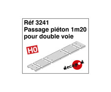 Decapod 3241 - Passage piéton 1m20 pour double voie  - HO (1:87)